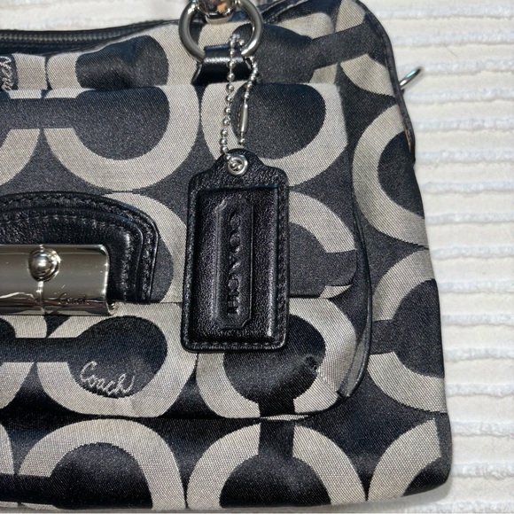 Coach Kristin Purse Graphic Jacquard Shoulder Bag‎ Opa Print Chain Link Bag Y2K - Picture 9 of 16